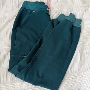 Caribbean Blue FIGS Zamora Jogger Scrub Pants